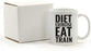 Andaz Press Fitness Coffee Mug Diet Exercise Eat Train-Set of 1-Andaz Press-Diet Exercise Eat Train-