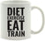 Andaz Press Fitness Coffee Mug Diet Exercise Eat Train-Set of 1-Andaz Press-Diet Exercise Eat Train-
