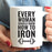 Andaz Press Fitness Coffee Mug Every Woman Should Know How to Iron Dumbbell Graphic-Set of 1-Andaz Press-Every Woman Should Know How to Iron Dumbbell Graphic-