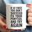 Andaz Press Fitness Coffee Mug If at First You Don't Succeed, Fix Your Ponytail and Try Again-Set of 1-Andaz Press-If at First You Don't Succeed Fix Your Ponytail and Try Again-
