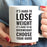 Andaz Press Fitness Coffee Mug It's Hard to Lose Weight It's Hard To Be Overweight Choose Your Hard-Set of 1-Andaz Press-It's Hard to Lose Weight Be Overweight Choose Your Hard-