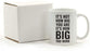 Andaz Press Fitness Coffee Mug It's Not How Big You are It's How Big You Work-Set of 1-Andaz Press-It's Not How Big You are It's How Big You Work-