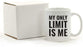 Andaz Press Fitness Coffee Mug My Only Limit is Me-Set of 1-Andaz Press-My Only Limit is Me-