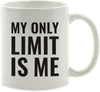 Andaz Press Fitness Coffee Mug My Only Limit is Me-Set of 1-Andaz Press-My Only Limit is Me-