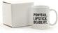 Andaz Press Fitness Coffee Mug Ponytail Lipstick Deadlift-Set of 1-Andaz Press-Ponytail Lipstick Deadlift-