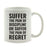 Andaz Press Fitness Coffee Mug Suffer The Pain of Discipline or The Pain of Regret-Set of 1-Andaz Press-Suffer The Pain of Discipline or The Pain of Regret-