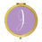 Andaz Press Lavender Monogram Gold 2.75 inch Round Compact Mirror-Set of 1-Andaz Press-J-