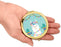 Andaz Press Llama and Cactus Baby Shower Party Gold Compact Mirror-Set of 1-Andaz Press-Gold Compact Mirror-