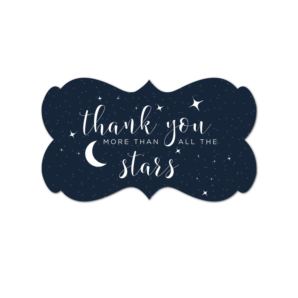 Andaz Press Love You to the Moon and Back Wedding Fancy Frame Label Stickers-Set of 36-Andaz Press-
