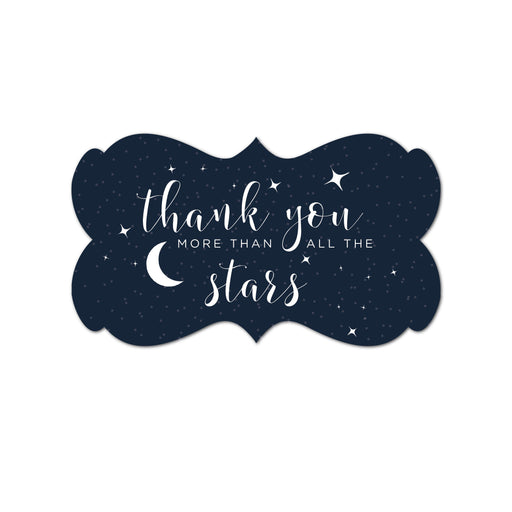 Andaz Press Love You to the Moon and Back Wedding Fancy Frame Label Stickers-Set of 36-Andaz Press-