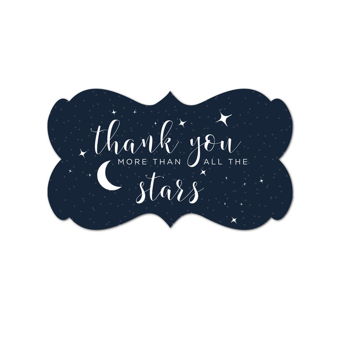 Andaz Press Love You to the Moon and Back Wedding Fancy Frame Label Stickers-Set of 36-Andaz Press-