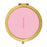 Andaz Press Modern Blush Pink Monogram Gold 2.75 inch Round Compact Mirror-Set of 1-Andaz Press-A-