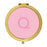 Andaz Press Modern Blush Pink Monogram Gold 2.75 inch Round Compact Mirror-Set of 1-Andaz Press-A-