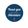 Andaz Press Nautical Ocean Adventure Wedding Round Circle Gift Tags-Set of 24-Andaz Press-