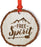 Andaz Press Real Wood Rustic Christmas Ornament, Engraved Wood Slab, Free Spirit-Set of 1-Andaz Press-Free Spirit-