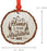Andaz Press Real Wood Rustic Christmas Ornament, Engraved Wood Slab, Home is Where The Mountains are-Set of 1-Andaz Press-Home is Where The Mountains are-