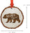 Andaz Press Real Wood Rustic Christmas Ornament, Engraved Wood Slab, Mama Bear-Set of 1-Andaz Press-Mama Bear-
