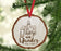 Andaz Press Real Wood Rustic Christmas Ornament, Engraved Wood Slab, Not All Those Who Wonder are Lost-Set of 1-Andaz Press-Not All Those Who Wonder are Lost-