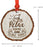 Andaz Press Real Wood Rustic Christmas Ornament, Engraved Wood Slab, Relax You're on Lake Time-Set of 1-Andaz Press-Relax You're on Lake Time-