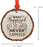 Andaz Press Real Wood Rustic Christmas Ornament, Engraved Wood Slab, What Happened at The Lake Never Happened-Set of 1-Andaz Press-What Happened at The Lake Never Happened-