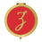 Andaz Press Red with Faux Gold Glitter Monogram Gold Compact Mirror-Set of 1-Andaz Press-Z-