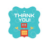 Andaz Press Robot Birthday Fancy Frame Gift Tags-Set of 24-Andaz Press-Thank You-