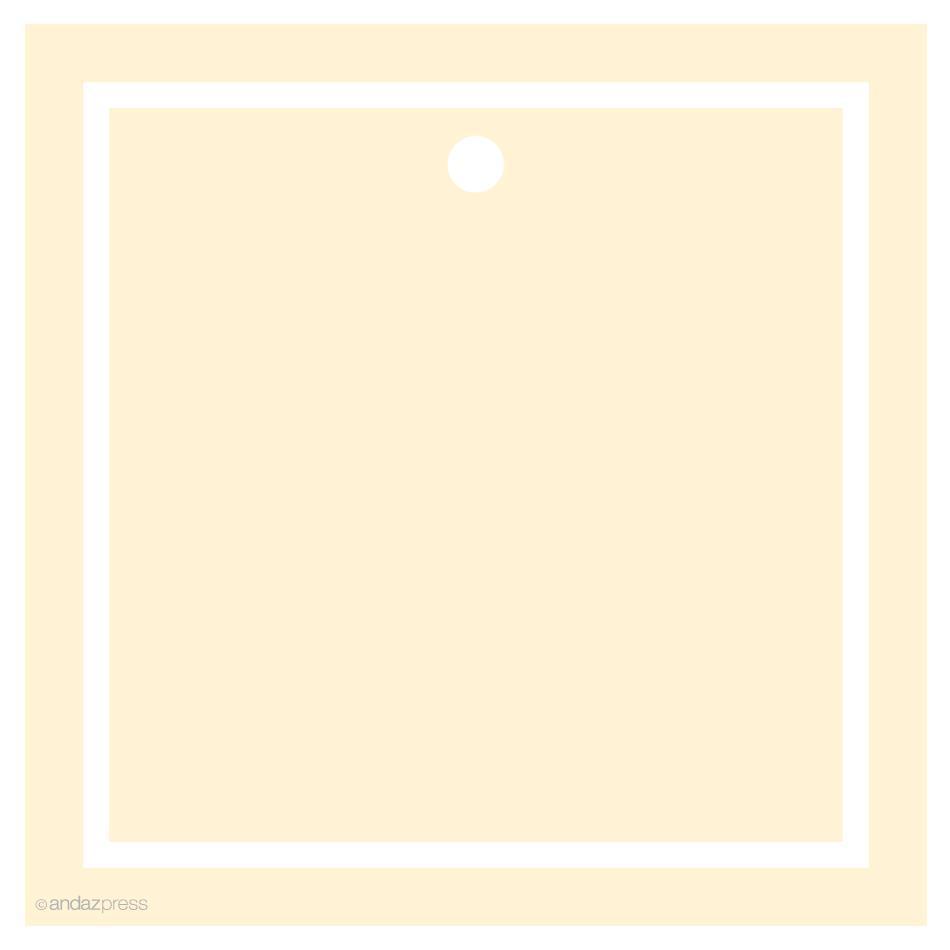 Andaz Press Solid Color Square Blank Gift Tags-Set of 24-Andaz Press-Ivory-