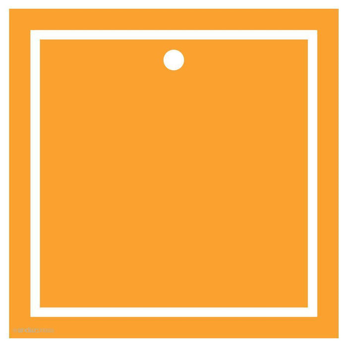 Andaz Press Solid Color Square Blank Gift Tags-Set of 24-Andaz Press-Orange-