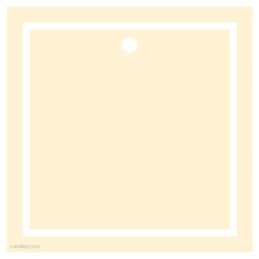 Andaz Press Solid Color Square Blank Gift Tags-Set of 24-Andaz Press-Ivory-