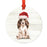 Animal Pet Dog Metal Christmas Ornament, Wire with Santa Hat-Set of 1-Andaz Press-Wire Haired Jack-