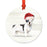 Animal Pet Dog Metal Christmas Ornament, Wire with Santa Hat-Set of 1-Andaz Press-Wire Haired Jack-