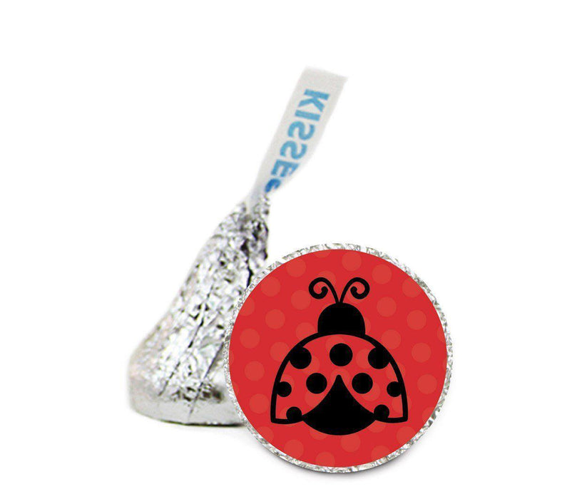 Animals & Shapes Hershey's Kisses Baby Shower Stickers-Set of 216-Andaz Press-Ladybug-