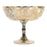 Antique Burnt Gold Glass Compote Vase Flower Bowl Centerpiece-Set of 1-Koyal Wholesale-8" D x 6.75" H-