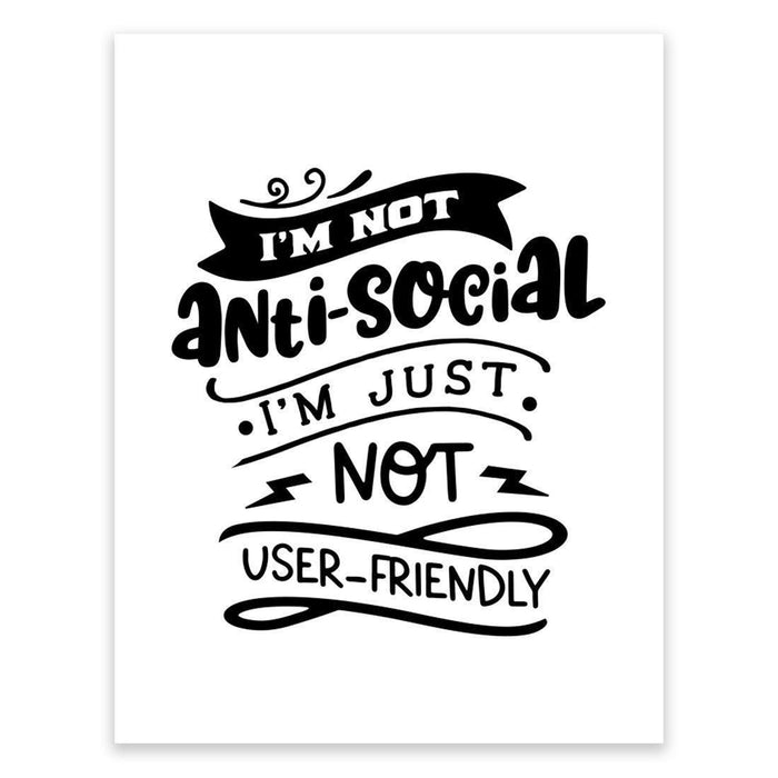 Antisocial Wall Art Collection-Set of 1-Andaz Press-Friendly-