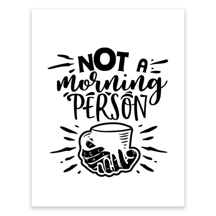 Antisocial Wall Art Collection-Set of 1-Andaz Press-Morning Person-
