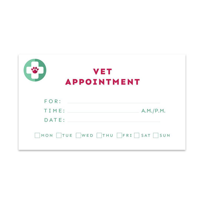 Appointment Business Cards for Hair Salon, Client Reminder, Office, Massage, Grooming, Dental, Medical Doctor-Set of 100-Andaz Press-Geometric Lines-