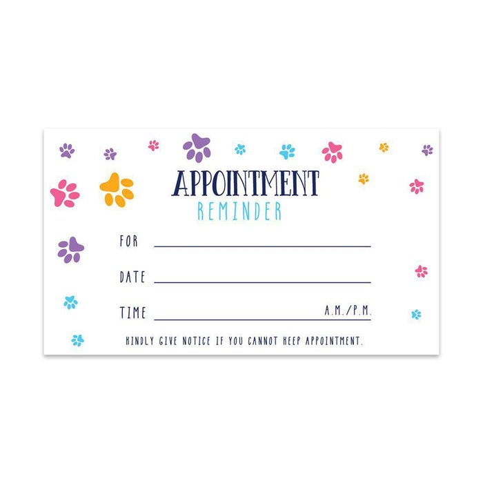 Appointment Business Cards for Hair Salon, Client Reminder, Office, Massage, Grooming, Dental, Medical Doctor-Set of 100-Andaz Press-Geometric Lines-