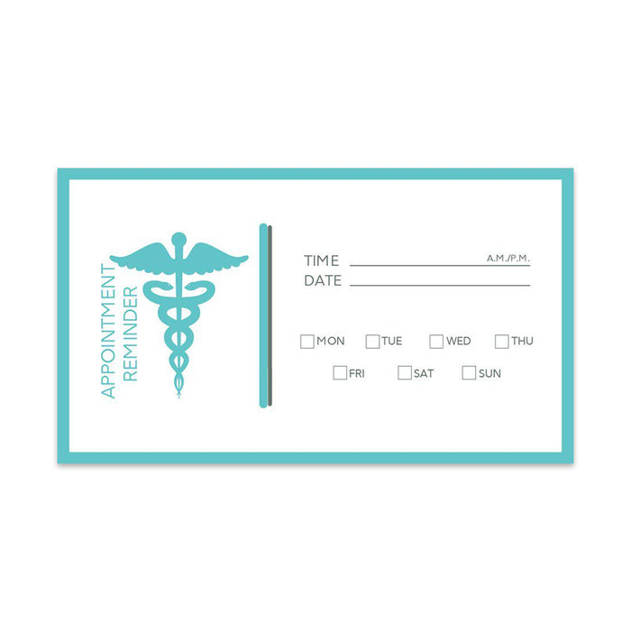 Appointment Business Cards for Hair Salon, Client Reminder, Office, Massage, Grooming, Dental, Medical Doctor-Set of 100-Andaz Press-Geometric Lines-