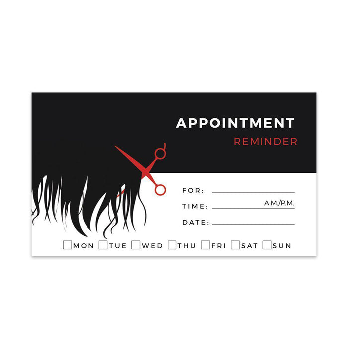 Appointment Business Cards for Hair Salon, Client Reminder, Office, Massage, Grooming, Dental, Medical Doctor-Set of 100-Andaz Press-Geometric Lines-
