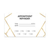 Appointment Business Cards for Hair Salon, Client Reminder, Office, Massage, Grooming, Dental, Medical Doctor-Set of 100-Andaz Press-Geometric Lines-