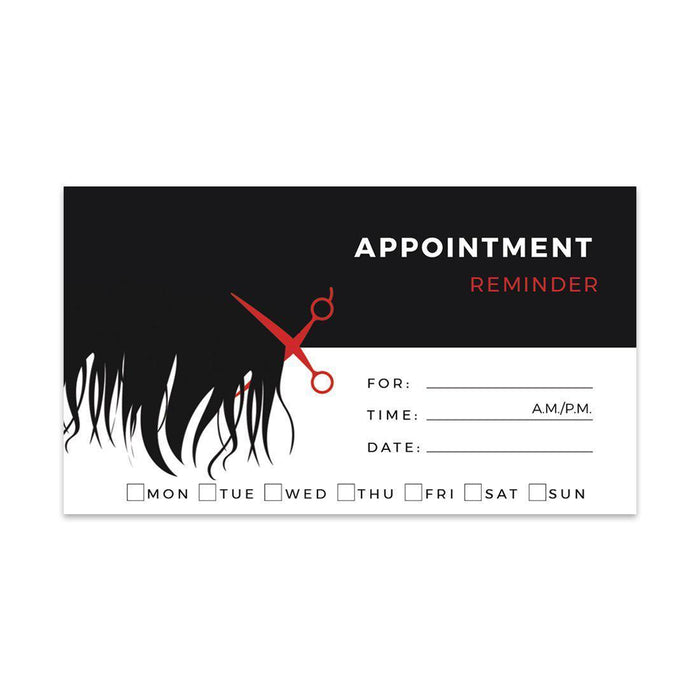 Appointment Business Cards for Hair Salon, Client Reminder, Office, Massage, Grooming, Dental, Medical Doctor-Set of 100-Andaz Press-Hair Boutique-
