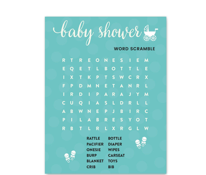 Baby & Co. Baby Shower Games & Fun Activities-Set of 1-Andaz Press-Word Search-