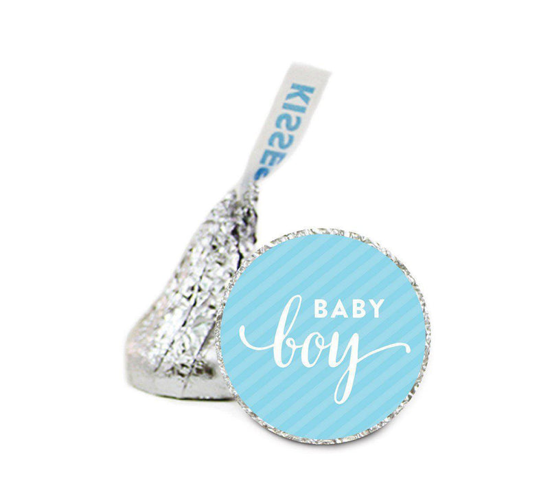 Baby Hershey's Kiss Baby Shower Stickers-Set of 216-Andaz Press-Boy-