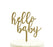 Baby Shower Hello Baby Glitter Acrylic Cake Toppers-Set of 1-Andaz Press-Gold-