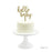Baby Shower Hello Baby Glitter Acrylic Cake Toppers-Set of 1-Andaz Press-Gold-
