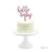 Baby Shower Hello Baby Glitter Acrylic Cake Toppers-Set of 1-Andaz Press-Gold-