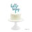 Baby Shower Hello Baby Glitter Acrylic Cake Toppers-Set of 1-Andaz Press-Gold-