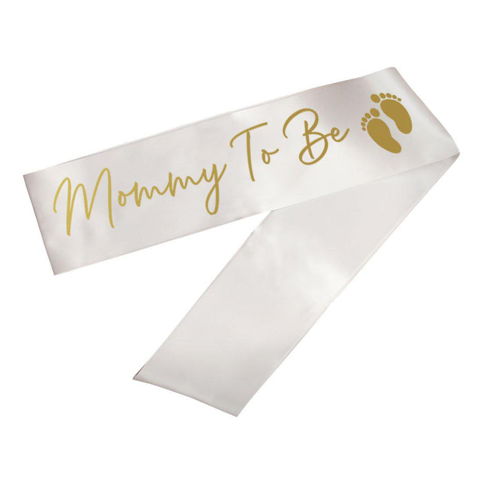 Baby Shower Party Sashes-Set of 1-Andaz Press-Mommy To Be-