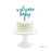 Baby Shower Welcome Baby Glitter Acrylic Cake Toppers-Set of 1-Andaz Press-Gold-