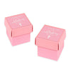Baptism & Christening Square Party Favor Boxes, Thank You for Celebrating With Us-Set of 20-Andaz Press-Pink-